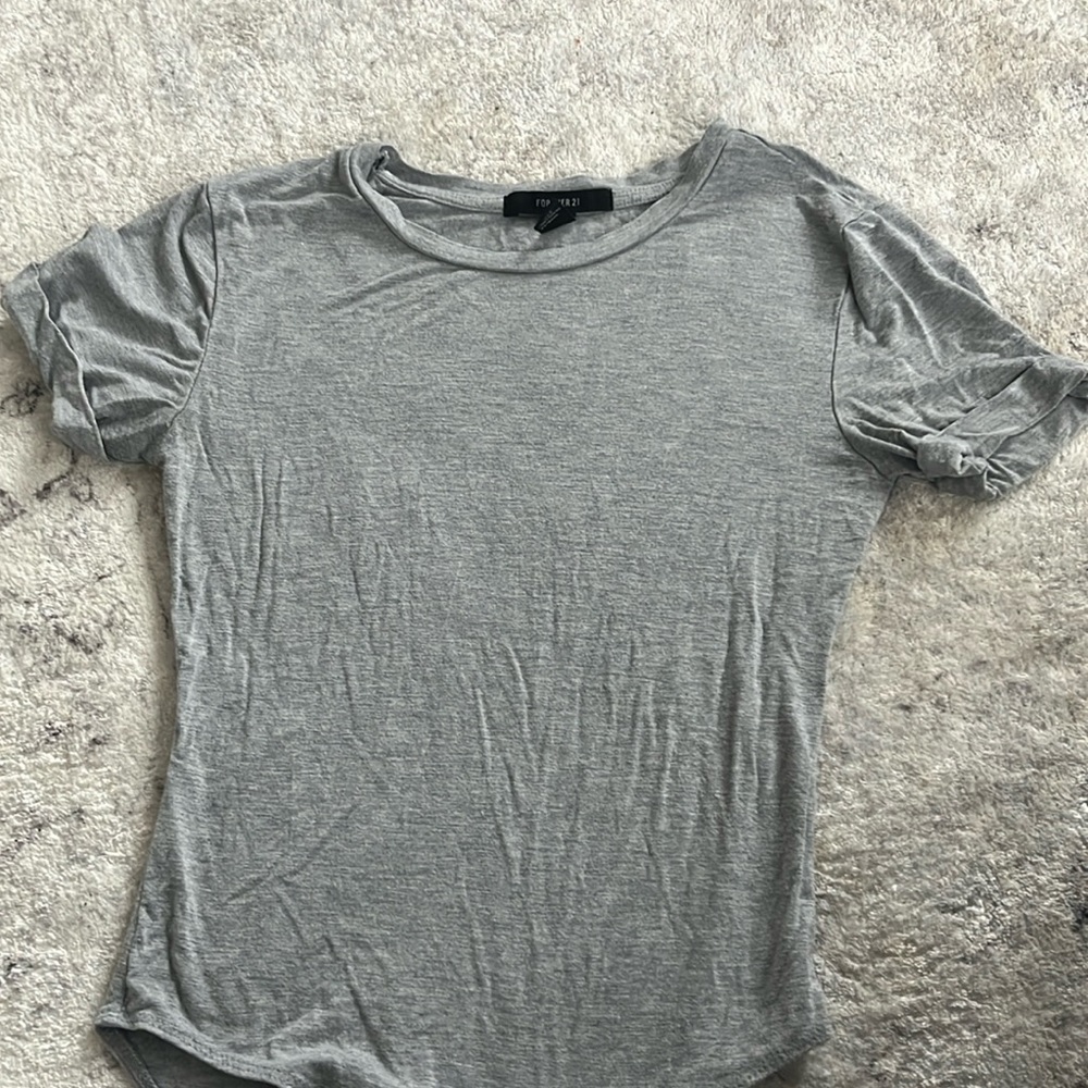 Forever 21 gray bodysuit